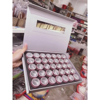Khay 35 Hũ Inox Đựng Phụ Kiện - Rẻ Vô Địch 300k, Chất Bảo Hộ, Thiết Kế Tiện Lợi