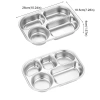 Khay ăn tối NLINNI inox 304 có nắp - Đĩa chia 4/5 ngăn, bộ đồ ăn nhà bếp đa năng, giảm còn 161.700₫ 2