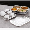 Khay ăn tối NLINNI inox 304 có nắp - Đĩa chia 4/5 ngăn, bộ đồ ăn nhà bếp đa năng, giảm còn 161.700₫ 7