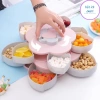 Khay bánh kẹo Tết hình hoa sen sang trọng 2 tầng 10 cánh, giảm giá 90k