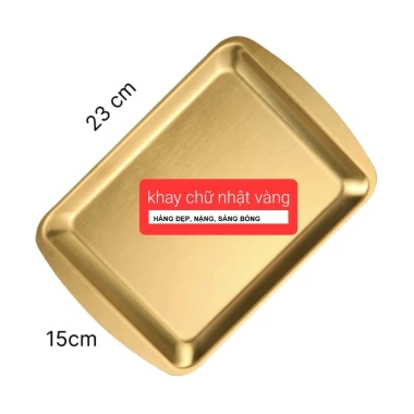 Khay chén inox màu vàng sang trọng - Đựng nước chấm, nước sốt - Giá ưu đãi 26.250đ 5