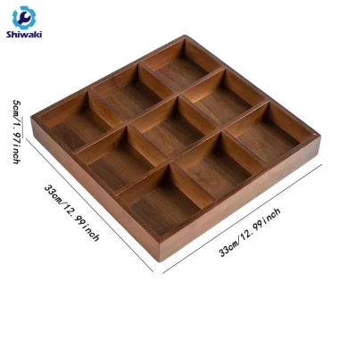 Khay chia đĩa 9 ngăn tre - phục vụ khai vị, ăn nhẹ nhà hàng, giá ưu đãi 222.200₫ 3 Khay chia đĩa 9 ngăn tre - phục vụ khai vị, ăn nhẹ nhà hàng, giá ưu đãi 222.200₫ 3
