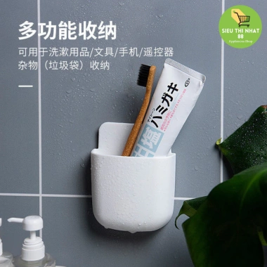 Khay Để Điện Thoại Dán Tường Lỗ Sạc - Giá Đỡ Remote TV Siêu Tiện Lợi 88.246