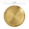 Khay đĩa tròn inox mạ vàng bạc sang trọng - Giá chỉ 38.250đ giảm tới 10.710đ
