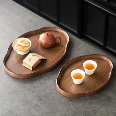 Khay Đựng Ấm Chén Trà Gỗ Tự Nhiên Sang Trọng Bistyle - Cao Cấp, Giá Ưu Đãi 229k 3
