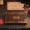 Khay đựng ấm chén trà tre truyền thống, trà đạo bàng tre hun khói, kèm khay đựng nước, chỉ 250.000đ 2