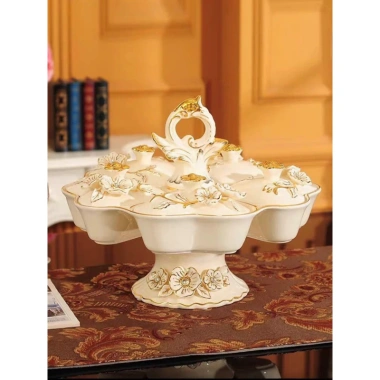 Khay đựng bánh kẹo Tết bằng sứ phong cách châu Âu - Giá ưu đãi 1,095,000 VNĐ