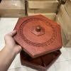 Khay Đựng Bánh Kẹo Tết Gỗ Hương Cao Cấp Trơn Lục Giac Trạm Chữ Xung Quanh - Giá Ưu Đãi 455.000 VNĐ 3