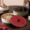 Khay đựng bánh kẹo Tết nhiều ngăn sang trọng, chất liệu cao cấp - Giá 195.000₫