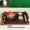 Khay đựng bộ ấm chén trà Bát Tràng bằng tre - Thiết kế tinh tế, giá chỉ 92.000 VND 5