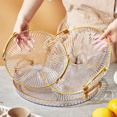Khay Đựng Đồ Uống và Bánh Kẹo Trong Suốt DOMES - Bàn Trà Tết Sang Trọng, 67.000 VND