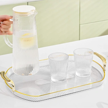 Khay Đựng Đồ Uống và Bánh Kẹo Trong Suốt DOMES - Bàn Trà Tết Sang Trọng, 67.000 VND