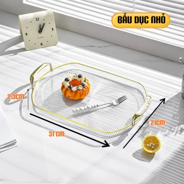 Khay Đựng Đồ Uống và Bánh Kẹo Trong Suốt DOMES - Bàn Trà Tết Sang Trọng, 67.000 VND