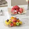 Khay đựng hoa quả và đĩa bánh kẹo nhựa PET cao cấp, dáng cong sang trọng, chỉ 60.000 VND 2