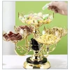 Khay Đựng Mứt, Bánh Kẹo Hoa Sen 6 Cánh Xoay 360 độ Mạ Vàng Đồng Tráng Gương Cao Cấp Sang Trọng 215k 7
