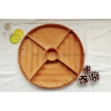 Khay đựng mứt, mẹt chia ngăn, nem nướng Thủy Khanh - Mây tre đan, giảm còn 62.000₫ 6 Khay đựng mứt, mẹt chia ngăn, nem nướng Thủy Khanh - Mây tre đan, giảm còn 62.000₫ 6