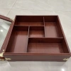 Khay đựng Mứt Tết vuông kính bọc đồng size lớn - Gỗ hương sang trọng, giảm giá 435k 3