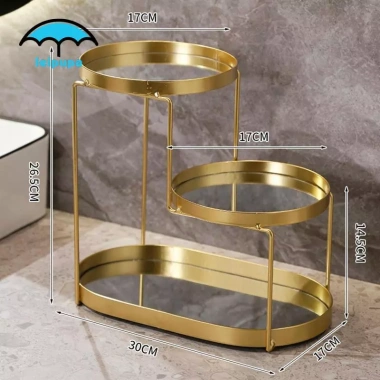 Khay Đựng Mỹ Phẩm 3 Tầng Kệ Đứng Vanity cho Phòng Tắm - Sắp Xếp Gọn Gàng, Trang Trí Nhẹ Nhàng, Giá 306.900₫