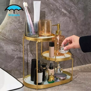 Khay Đựng Mỹ Phẩm 3 Tầng Kệ Đứng Vanity cho Phòng Tắm - Sắp Xếp Gọn Gàng, Trang Trí Nhẹ Nhàng, Giá 306.900₫