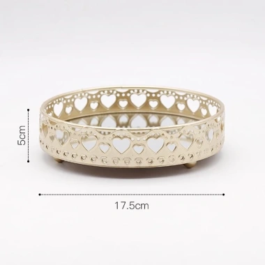 Khay đựng nến thơm xoay Mina - Phụ kiện trang trí đèn cầy, giá ưu đãi 97.000₫