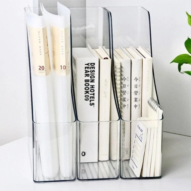 Khay đựng tài liệu A4 trong suốt - Kệ sách vở gọn gàng bằng nhựa acrylic cứng cáp, giá ưu đãi 41.000đ 3