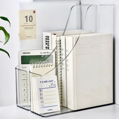 Khay đựng tài liệu A4 trong suốt - Kệ sách vở gọn gàng bằng nhựa acrylic cứng cáp, giá ưu đãi 41.000đ 6