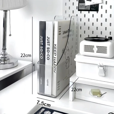 Khay đựng tài liệu A4 trong suốt - Kệ sách vở gọn gàng bằng nhựa acrylic cứng cáp, giá ưu đãi 41.000đ 10