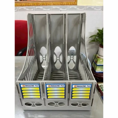 Khay đựng tài liệu nhựa 1-3 ngăn - Kệ rổ xéo nhựa, giá chỉ 24,999₫, tiết kiệm ngay 9