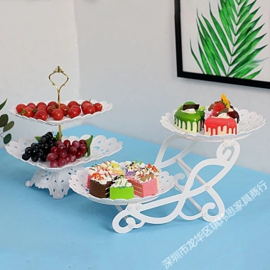Khay Đựng Trái Cây 2-3 Tầng - Trang Trí Bàn Tiệc, Sinh Nhật, Văn Phòng - Giá 69k 10