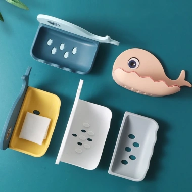 Khay Đựng Xà Phòng Hình Cá Heo Dễ Thương - Kệ Dính Tường Tiết Kiệm Không Gian Molangshop 5 Khay Đựng Xà Phòng Hình Cá Heo Dễ Thương - Kệ Dính Tường Tiết Kiệm Không Gian Molangshop 5
