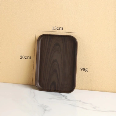 Khay giả Gỗ Nhựa m Decor màu tối – Trưng bày đồ uống, trang trí quán cafe, 33.495₫