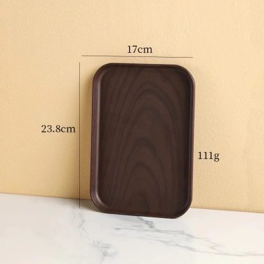 Khay giả Gỗ Nhựa m Decor màu tối – Trưng bày đồ uống, trang trí quán cafe, 33.495₫