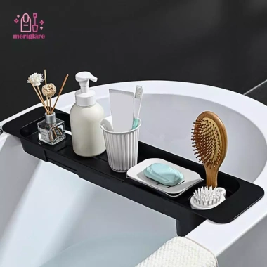 Khay giá lưu trữ bồn tắm đa chức năng cho nến, sách, khăn - giảm còn 267k