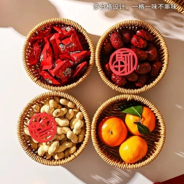 Khay Giả Mây Đa Năng Tết – Đựng Mứt, Trái Cây, Bánh Kẹo, Giá ưu đãi 249.000 3
