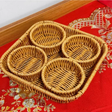 Khay Giả Mây Đa Năng Tết – Đựng Mứt, Trái Cây, Bánh Kẹo, Giá ưu đãi 249.000 9
