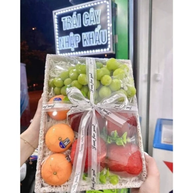 Khay gỗ 2 chiếc 25x35 - Đựng bánh kẹo, hoa quả, set quà Tết, giảm còn 60.000 VND 4