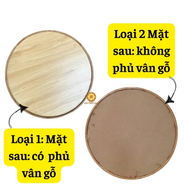 Khay Gỗ 2 Mặt Phủ Vân Gỗ - Khay Tre, Hoa Mặt Trời, Mây - Mâm Cúng Gia Tiên Giá 130.000đ