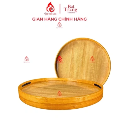 Khay gỗ bày mâm cúng - Bộ bát đĩa hoa mặt trời 45cm, giá ưu đãi 229.000₫