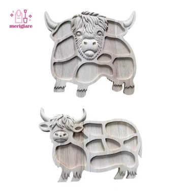 Khay gỗ dễ thương tấm tráng miệng - Đĩa trang trí nhà hàng, bàn ăn, quán cà phê - 356.400₫