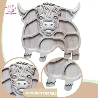 Khay gỗ dễ thương tấm tráng miệng - Đĩa trang trí nhà hàng, bàn ăn, quán cà phê - 356.400₫