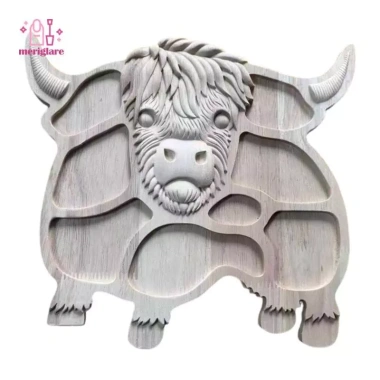 Khay gỗ dễ thương tấm tráng miệng - Đĩa trang trí nhà hàng, bàn ăn, quán cà phê - 356.400₫