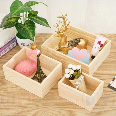 Khay gỗ decor đa năng, hộp quà thông tự nhiên, gói quà & trang trí, nhiều kích thước – Giá 36.270₫