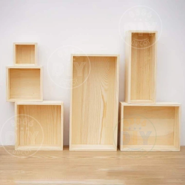 Khay gỗ decor đa năng, hộp quà thông tự nhiên, gói quà & trang trí, nhiều kích thước – Giá 36.270₫