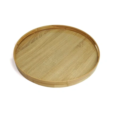 Khay Gỗ Đựng Bộ Hoa Mặt Trời, Mứt, Ấm Chén 5 Size 32-60cm Mâm Tròn Gia Tiên Giá Ưu Đãi 255.000₫