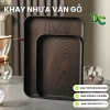 Khay gỗ nhựa vân gỗ đa năng cho quán ăn, nhà hàng và chụp ảnh - Giá chỉ 25.000 VNĐ