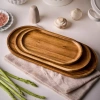 Khay gỗ Oval Decor Tết – Quà Tết sang trọng, trang trí bàn trà, đựng mứt, bánh, hạt – Giá ưu đãi 97.500₫ – Vibasic