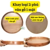 Khay Gỗ phủ vân, tre, Hoa Mặt Trời, Mây - Mâm Cúng Gia Tiên Đường Kính 45‑55cm Sứ Xanh02 giảm 130k 4