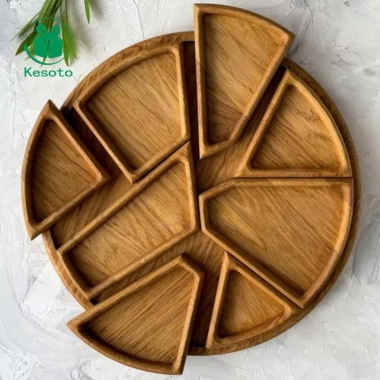 Khay Gỗ Tháo Rời Đa Năng Đồ Ăn Nhẹ, Trái Cây, Kẹo - Phù Hợp Đám Cưới và Tiệc Tráng Miệng - Giá 502.700 VND 5