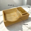 Khay gỗ tre đa năng nhiều ngăn an toàn - Đựng giấy ăn, gia vị cho nhà hàng, quán ăn 8