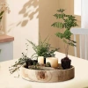 Khay Gỗ Tròn Đĩa Trái Cây, Đựng Nến, Trang Trí Phòng Khách Giá 321.200đ 4